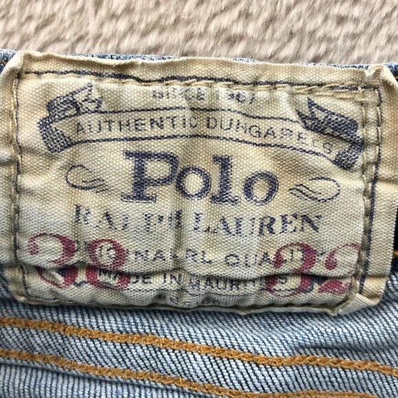 Polo Ralph Lauren Mens Jeans Size 38x32 Straight Classic Blue Denim Y2K - Picture 3 of 16